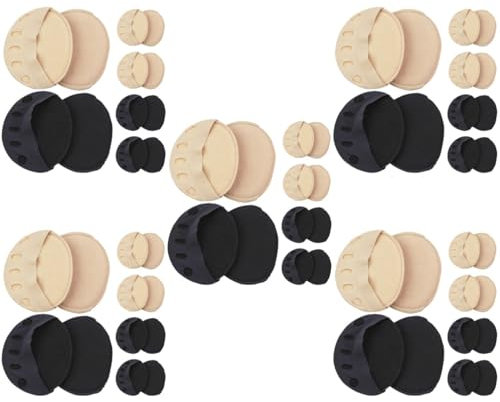 MAGICLULU 30pairs Invisible Half Socks for Women Toe Separating Socks for High Heels Sandals