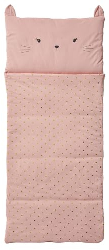 VERTBAUDET Sac de Couchage Chat, avec Coton recyclé Rose TU