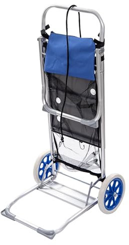 GIOCOKIDS, Carro portasillas Playa, Carro Plegable para la Playa. Se transforma en Mesa, Carro portasillas Playa, Carro Mesa Playa Verano, Carrito de Playa con Ruedas