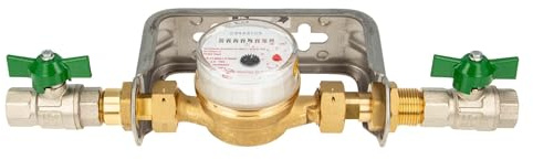 Einstrahlzähler ETK Kombi-Set (Warmwasser) bis 90 Grad Länge 110 mm, inkl. Bügel Edelstahl, Kugelhähne 1/2 Zoll