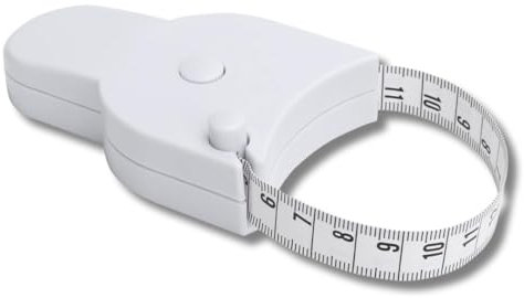 PARENCE.- Mètre Ruban Automatique Circonférence 150 cm – Ruban à Mesurer Souple en Centimètres pour Corps, Tour de Taille, Vêtement, Bricolage, Couture, Fitness, Outil Précis et Compact