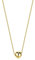 Miore Schmuck für Damen Anker Kette mit Kugel Anhänger 6mm Durchmesser klassische Halskette aus Gelbgold 9 Karat 375 Gold, Länge 40-42 cm verstellbar
