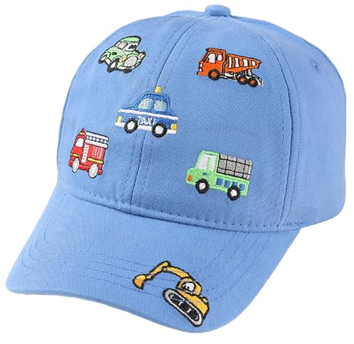 SEAUR Basecap barn pojkar flickor 3–8 år tecknad keps justerbar basebollkeps bomull basebollkeps småbarn Cappy Cap 52–54 cm