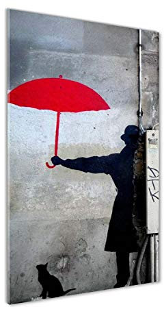 Tulup - Impression sur Verre Acrylique - 70x140 - Image sur Plexiglas - Déco Mural derrière Le Plastique - Tableaux pour la Mur - Mural Art - Décoration - Art: Moderne et Classique - Rouge - Mural