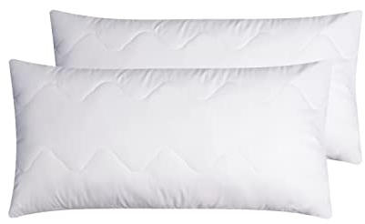 Moon Feeling 2er Pack Gesteppt Füllkissen, Innenkissen, Sofakissen, Kopfkissen ca. 30x50cm - 280g mit Reißverschluss (extra fest)