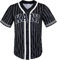 Karl Kani Serif Pinstripe Baseball Jersey Trikot (DE/NL/SE/PL, Alphanumerisch, L, Regular, Regular, Black)