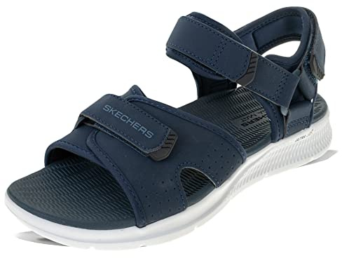 Skechers Go Consistent Tributary, Sandali Uomo, Navy Black, 43 EU