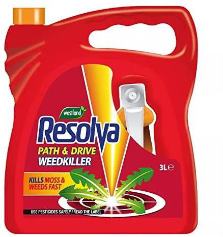 Fast Acting Weed Killer Sprayer - Path & Drive 2in1 Weedkiller Ready to Use 3L Garden Sprayer with Topline Card. Dandelion Weed Burner for Driveways, Paths or Patios.
