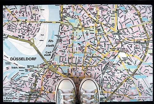 Generisch Felpudo con mapa de su ciudad favorita