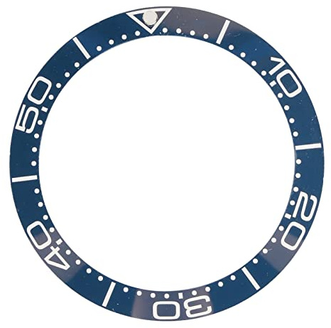 Acouto Inserto de Cerámica para Reloj 38 mm Alta Dureza Bisel Repuesto Resistente a Arañazos Compatible con Correas de Reloj Profesional