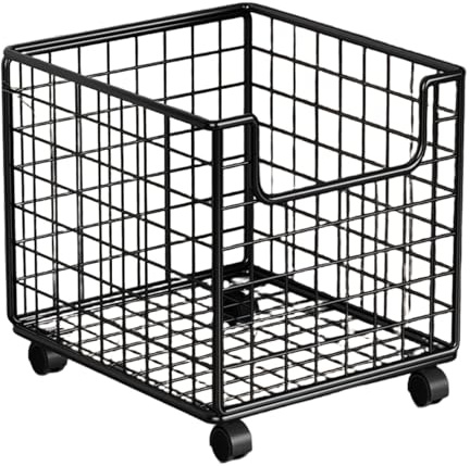 Köksförvaringsvagn – rullvagn för | rostfri rullande verktygsvagn | 28 x 44 x 40 cm golvorganisatörsförvaring | 360 graders roterande bärbar organisatör för skafferi tvätt badrum