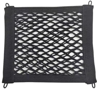 Motorcycle Cargo Net-Rete di stoccaggio in rete pesante per scooter e biciclette | Organizer elastico in nylon resistente con ganci per bagagli, casco, zaino e carico che si arrostiscano