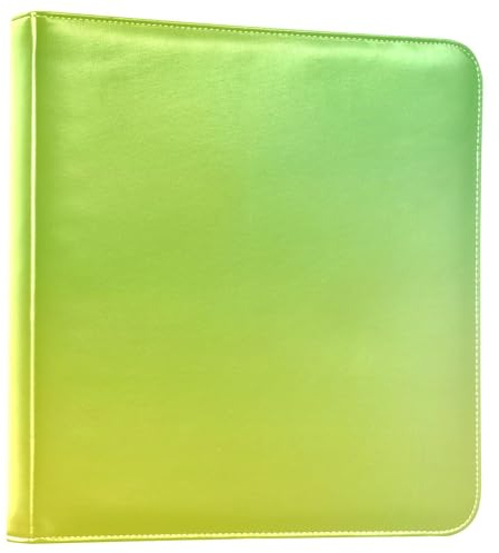 Álbum de fotos decorativo de color verde claro y amarillo degradado, álbum de fotos autoadhesivo de 4 x 6, 5 x 7, 6 x 8 pulgadas, álbum de fotos para