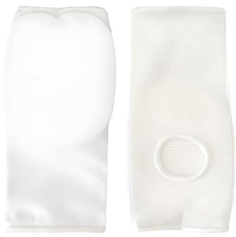 BOSREROY Breathable Boxing Hand Pad for Martial Arts, White XL Cotton Knit Fabric, Lightweight Hand Protection, for Karate MMA Sparring