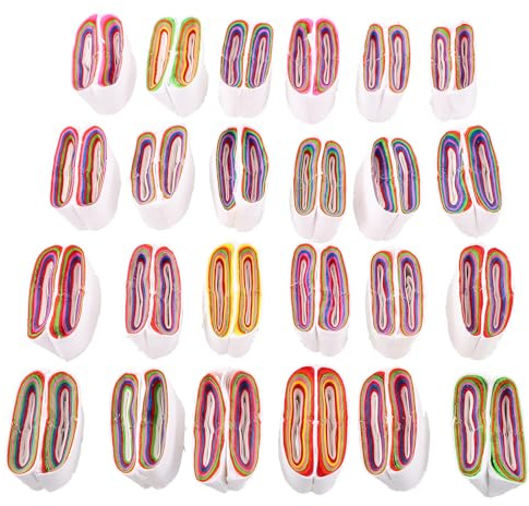 GATHINESS Set 24 Pezzi Bobine Carta per Vomito da Palcoscenico Colorate, Accessori per Trucchi Teatrali, Oggetti di Scena per Spettacoli e Feste