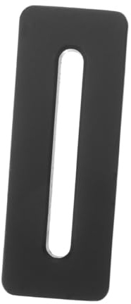 PACKOVE Copertura Rettangolare per Foro di Troppo Pieno Lavabo in Ottone Nero, Anello Decorativo Elegante Versatile per Bagno Funzione Anti Trabocco