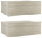 vidaXL Mesitas de Noche flotantes 2 uds contrachapada Roble 40x30x15cm