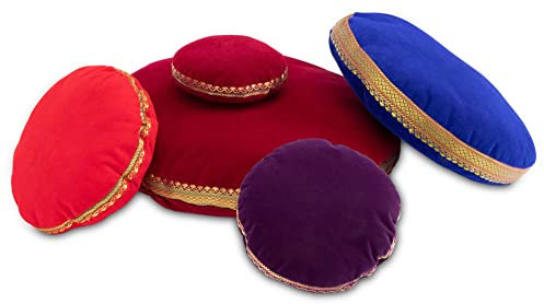 XDrum Kissen für Klangschale 23 cm - Unterlage für Singing Bowl - rundes Polster - farblich unsortiert