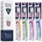 Royal Denta Silver Soft Zahnbürste 4er-Pack - Effektive Interdentalreinigung, Silberpartikel, Mehrfarbig