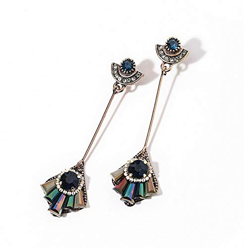 BUKEQILA Damen-Ohrringe: Sterling Silber Ohrstecker mit synthetischem Kristall Zirkonia - Französische Ohrringe mit Geschenkbox