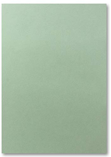 FarbenFroh by GUSTAV NEUSER 100x DIN A4 Papier - Eukalyptus (Grün) - 110 g/m² - 21 x 29,7 cm - Briefpapier Bastelpapier Tonpapier Briefbogen