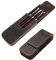 CONTACTS Herren Echtes Leder Stiftetui, Vintage 3 Stifthalters, Stift Schutzhülle für Reisen, Elegante Schreibtischzubehör Pounch, Bleistifte Organizer Box