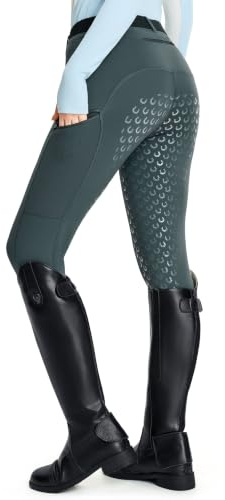 FitsT4 Sports Women Fleece Horse Riding Pants Full Seat Equestrian Breeches