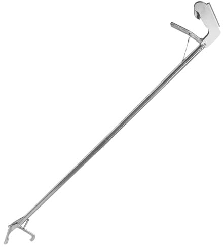 PartyKindom Schlangenfänger Aus Edelstahl Klappbarer Schlangenfangclip Reptilienzange Mit Haken Praktisches Werkzeug Zum Fangen Von Schlangen Und Bergen Von Gegenständen Aus Großer Höhe