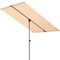 HOMSHADE Parasol rectangulaire pour balcon, porche, piscine, terrasse, auvent rectangulaire UPF50+, protection UV, rotation à 360°, inclinaison et tous les angles applicables