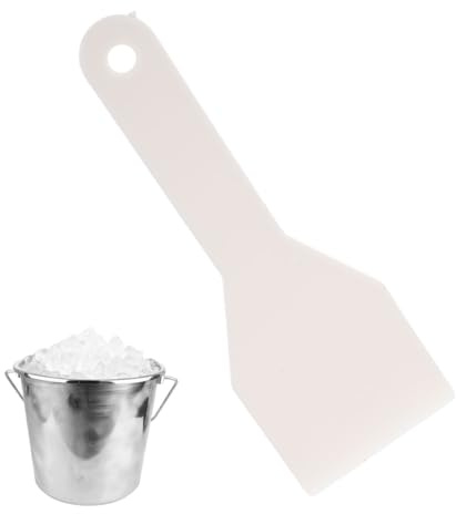 TOYZFRIENDY Pala de Plástico para Descongelar Hielo Nevera Mango con Orificio Colgante Herramienta Compacta y Portátil para Eliminar Gruesas de Hielo Congeladores Domésticos Borde Redondeado