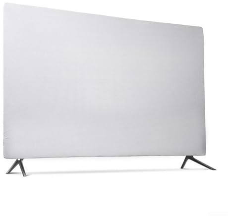 Cushteg Staubdichte Abdeckung für 43 49 55 Zoll Monitore, Nylon-Schutzhülle mit elastischer Passform für TV- und Computer-Displays, Schwarz / Silber (55 Zoll Silber)