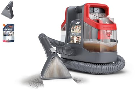 Vax SpotWash Mini Spot Cleaner, Portable Carpet, Upholstery & Area Rug Cleaner, Compact Shampooer Machine for Stains, Car Interiors, Home, Stairs, 2.9kg (CDSW-MCXS)
