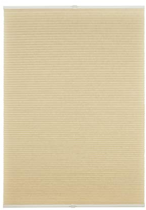 ondeco Wabenplissee Klemmfix Plissee verspannt, Klemmträger ohne Bohren für Fenster und Türen, lichtschutz und Blickdicht, Sonnen-Schallschutz Cream 80x210 cm