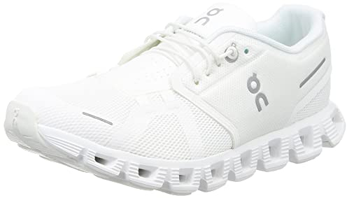 On Cloud 5 Herren-Sneaker, Ruby Rust, Weiß ungefärbt., 41.5 EU