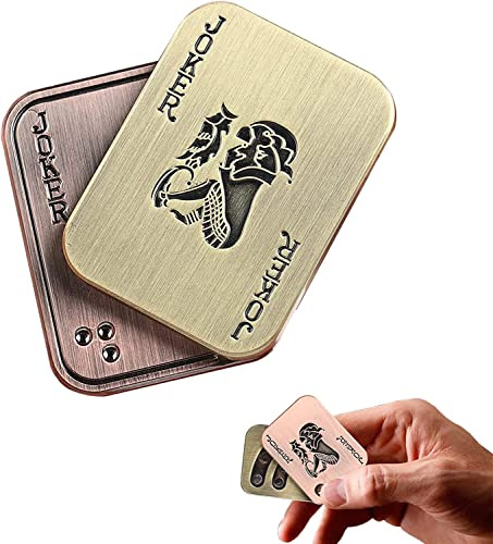 Magnetiska Metal Fidget Leksaker, Adult Mynt Fidget Toys, Metal Poker Hand Fidget Toy, Magnetiska Block Adult Fidget Slider, Haptisk Dekompression Sensorisk Cube Casual Leksaker