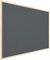 ALLboards Grau Pinnwand mit Holz Rahmen 100x80cm Korktafel Korkwand Pinnwand Kork