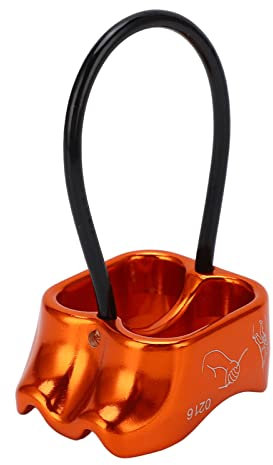 Alomejor ATC Abseilger?t Doppelseilloch Compact Vielseitig f¨¹r Gebirgsbeklimmung H?hlenforschung Sicherungsger?t Outdoor (Orange)