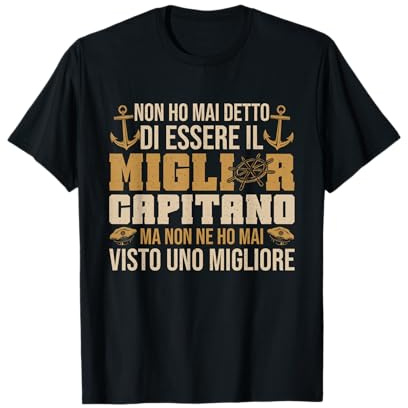 Motoscafo Barca Capitano Regalo Marinaio Maglietta