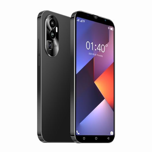 QrZrQ Rino10 - Smartphone a basso costo, 5,0 pollici, Dual SIM, Quad Core 1 GB + 16 GB, Android 9.0, doppia fotocamera 5 MP + 5 MP, GPS/WiFi/Bluetooth 3G Telefono cellulare (Rino10-Black)