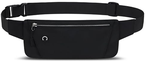 LEXICANMHS Marsupio Sportivo per Uomo Donna,Marsupio Running,Marsupio da Corsa Donna e Uomo,Cintura da Corsa Porta Cellulare per Jogging Fitness(Nero)