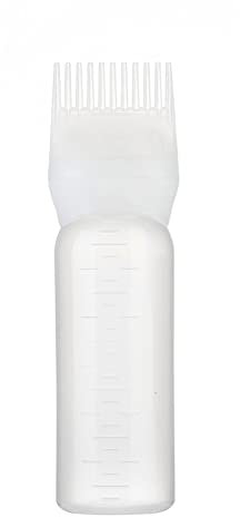Brush Bottle with Comb, ShampooHair, Color Hair Dyeing Bottle, Oil Applicator
