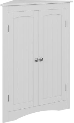Vicco Eckschrank Bianco, Weiß, 56 x 80 cm mit 2 Türen