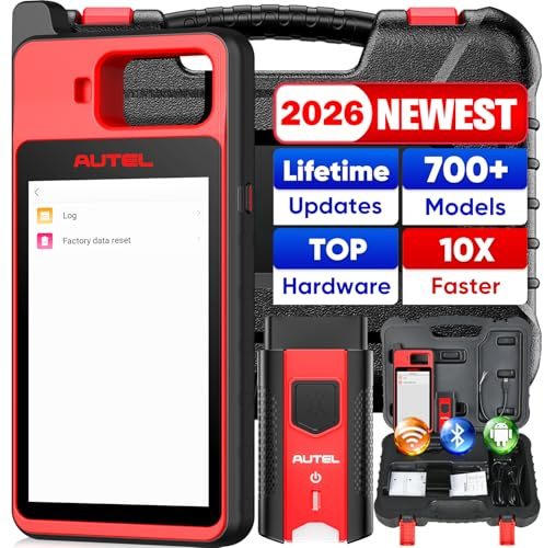 Autel OBD2 Scanner, 2026 New Car Diagnostic Scan Tool, Lifetime Fre.e Updates, OBD-Learn on 95% Car, Wireless Auto Tool, Auto VIN & Scan VIN/License, Android 9.0, 2+64GB, 5.5in 1280x720