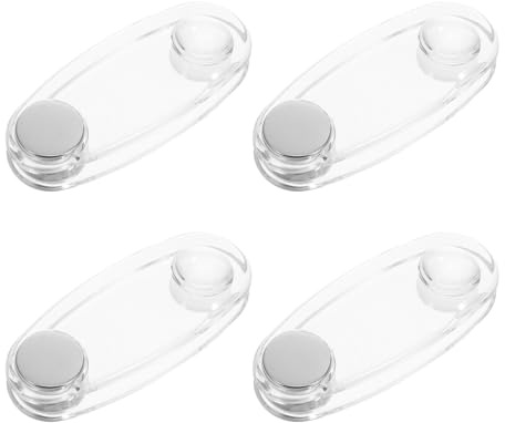 IMIKEYA Peso de Repuesto para Cordón de Persiana Vertical 4 Piezas, Tensor Acrílico Transparente para Persianas Horizontales, Accesorio para Control de Tensión y Estabilización en Ventana