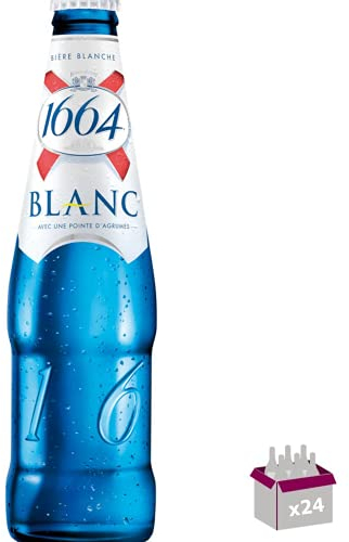 1664 Bière blanche 5° 24x33 cl verre perdu
