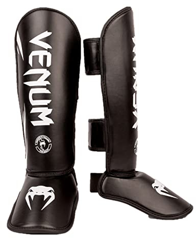 Venum, Challenger Kinder Schienbeinschützer, Unisex Kinder, L, Schwarz/Schwarz