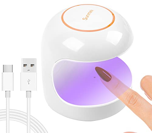 ANGNYA 18W Uv Led Lampe Für Gelnägel Nageltrockner U V Lampe für Gel Nagellack Mini LED Nageltrockner mit Tragbarer USB-Ladefunktion Nail Art Maniküre Werkzeuge für einzelne Finger