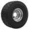 Pneu de Tondeuse à Gazon, Roue de Pneu 15x6.00‑6 avec Pneus de Moyeu pour Véhicule Agricole de Tondeuse à Gazon ATV UTV Kart