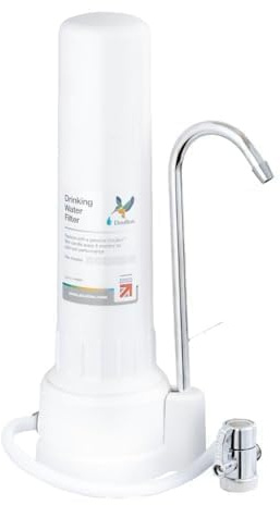 Doulton 10 D-CP101 Bänkskivmonterat Vattenfiltersystem Med Biotect Ultra Ceramic Candle | Plastfinish | Minskar Föroreningar | Förbättrar Smak Och Lukt |Enkel Installation Och Bärbar |NSF-Certifierad