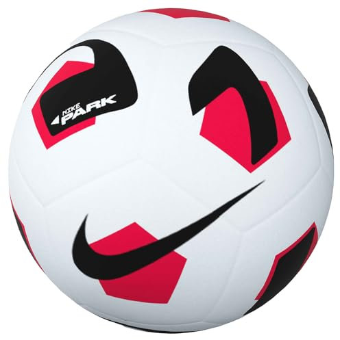 Nike FZ7551-100 NK Park Team - 2.0 - FA24 Recreational Soccer Ball Unisex White/Bright Crimson/Black Größe 5